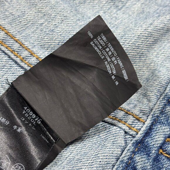 Saint Laurent Classic Denim Jacket Blue Distressed Size L - Picture 9 of 11